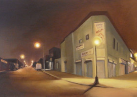 Lexington Ave. Óleo sobre tela. 74x37cm